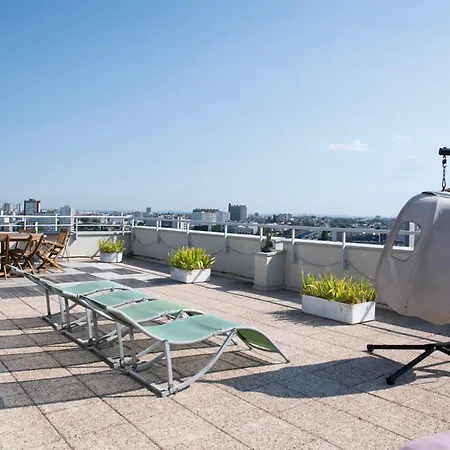 Duplex Rooftop Vue Tour Eiffel Apartmán